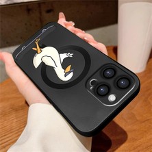 Ucuc iPhone 14 Pro Max Uyumlu Metalik Dokulu Kamera Koruma Anti-Darbe Manyetik Silikon Kılıf