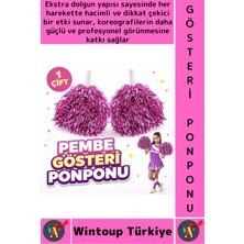Wintoup #ponpon Hafif Esnek Okul Yıl Sonu Gösteri Etkinlik Tören Spor Dans Şık Ekstra Dolgun Ponpon 1 Çift