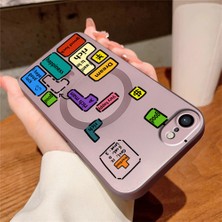 Ucuc iPhone 7/8/se 2020 2022 Uyumlu Metalik Dokulu Kamera Koruma Anti-Darbe Manyetik Silikon Kılıf