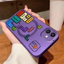 Ucuc iPhone 11 Uyumlu Metalik Dokulu Kamera Koruma Anti-Darbe Manyetik Silikon Kılıf