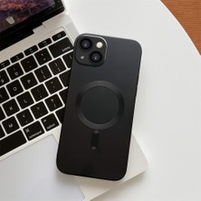 HONTINGA iPhone 14 ile Uyumlu Kılıfı Şeffaf Magsafe Wireless Düşüme Önleyici Basitlik Anti Düşme Kamera Korumali Silikon Telefon Kılıfı Kadın ve Erkek Için Uygundur K7-1000