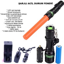 İntora Sinyalli Acil Durum El Feneri Cree5 Watton WT-262