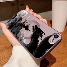 Ucuc iPhone 7/8/se 2020 2022 Uyumlu Metalik Dokulu Kamera Koruma Anti-Darbe Manyetik Silikon Kılıf