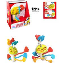 Feyza Design Eğitici 8'i 1 Arada Oyuncak Bebek Anahtarlığı Duyusal Beceri
