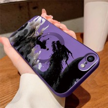 Ucuc iPhone 7/8/se 2020 2022 Uyumlu Metalik Dokulu Kamera Koruma Anti-Darbe Manyetik Silikon Kılıf