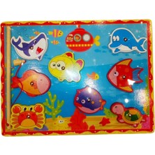 Feyza Design Eğitici Ahşap Balık Tutma ve Ipe Dizme Oyunu