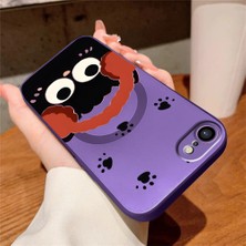 Ucuc iPhone 7/8/se 2020 2022 Uyumlu Metalik Dokulu Kamera Koruma Anti-Darbe Manyetik Silikon Kılıf