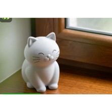 Aycer Beyaz Kedi Kumbara,çocuklar Için,mükemmel Şıktasarım
