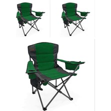 Kılıçaslan Camp Madfox 3'lü Echo Katlanır Kamp Sandalyesi Yeşil