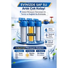 Aquatime Bina Girişi 10" Filtrasyon Sistemi | Ana Giriş Su Filtresi | Ph Arttırıcı Filtre (Filtre Dahil)
