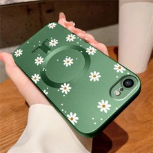 Ucuc iPhone 7/8/se 2020 2022 Uyumlu Metalik Dokulu Kamera Koruma Anti-Darbe Manyetik Silikon Kılıf