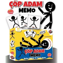 Feyza Design Çöp Adam Memo Eğitici Kartlı Kutu Oyunu - Hafıza ve Dikkat Geliştirici