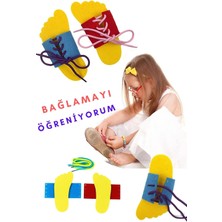 Feyza Design Çocuk Ayakkabı Bağcık Bağlama ve Sıralama Oyunu