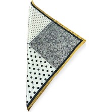 Nish&Chic Desenli Saten Fular