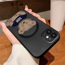 Ucuc iPhone 11 Uyumlu Metalik Dokulu Kamera Koruma Anti-Darbe Manyetik Silikon Kılıf