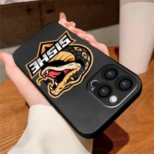 Ucuc iPhone 14 Pro Uyumlu Metalik Dokulu Kamera Koruma Anti-Darbe Manyetik Silikon Kılıf