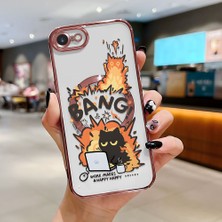 Ucuc iPhone 7/8/se 2020 2022 Uyumlu Şeffaf Arka Yüzeyli Manyetik Darbeye Dayanıklı Silikon Kılıf