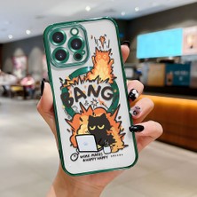 Ucuc iPhone 14 Pro Max Uyumlu Şeffaf Arka Yüzeyli Manyetik Darbeye Dayanıklı Silikon Kılıf