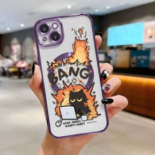 Ucuc iPhone 15 Plus Uyumlu Şeffaf Arka Yüzeyli Manyetik Darbeye Dayanıklı Silikon Kılıf