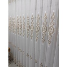 Nivemes Home Nivemeshome Yaren 2024 Gold 1/2,5 Pileli Tül Perde Apm