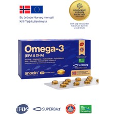anocin Omega-3 Complex - Kril + Astaksantin + Fosfotidilserin + Kolin + Kuersetin + Q10 + E
