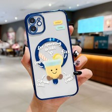 Ucuc iPhone 11 Uyumlu Şeffaf Arka Yüzeyli Manyetik Darbeye Dayanıklı Silikon Kılıf