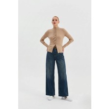 Nish&Chic Flare Kesik Paça Jean