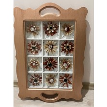 Özel Tasarım Klasik Manzara Rölyef Tablo - 50X60 cm Lüks Çerçeveli