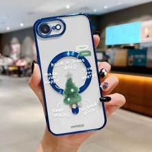 HONTINGA iPhone 16E ile Uyumlu Şeffaf Magsafe Wireless Kılıfı Düşüme Önleyici Basitlik Anti Düşme Kamera Korumali Ağaç Desen Yumuşak Silikon Telefon Kılıfı Kadın ve Erkek Için Uygundur K7-2096