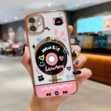 Ucuc iPhone 11 Uyumlu Şeffaf Arka Yüzeyli Manyetik Darbeye Dayanıklı Silikon Kılıf