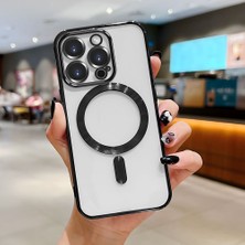 HONTINGA iPhone 15 Pro ile Uyumlu Şeffaf Magsafe Wireless Kılıfı Düşüme Önleyici Basitlik Anti Düşme Kamera Korumali Yumuşak Silikon Telefon Kılıfı Kadın ve Erkek Için Uygundur K7-2000