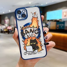 Ucuc iPhone 15 Plus Uyumlu Şeffaf Arka Yüzeyli Manyetik Darbeye Dayanıklı Silikon Kılıf