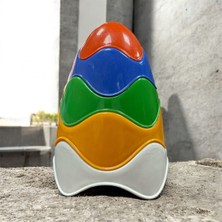 Feyza Design Renkli Kule Yap Boz 5 Renk 5 Parça Beceri ve Zeka Oyunu