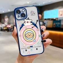 Ucuc iPhone 15 Uyumlu Şeffaf Arka Yüzeyli Manyetik Darbeye Dayanıklı Silikon Kılıf
