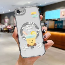 Ucuc iPhone 7/8/se 2020 2022 Uyumlu Şeffaf Arka Yüzeyli Manyetik Darbeye Dayanıklı Silikon Kılıf