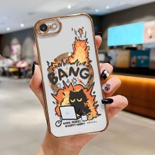 Ucuc iPhone 7/8/se 2020 2022 Uyumlu Şeffaf Arka Yüzeyli Manyetik Darbeye Dayanıklı Silikon Kılıf