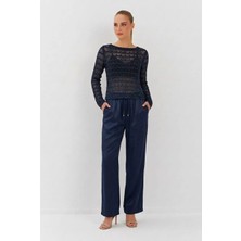 Nish&Chic Saten Şalvar Pantolon