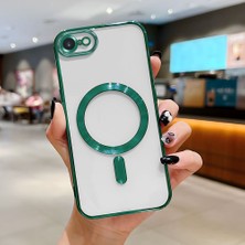 HONTINGA iPhone Se 2022 ile Uyumlu Şeffaf Magsafe Wireless Kılıfı Düşüme Önleyici Basitlik Anti Düşme Kamera Korumali Yumuşak Silikon Telefon Kılıfı Kadın ve Erkek Için Uygundur K7-2000