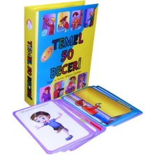 Feyza Design Yuka Temel 50 Beceri Kartları - Eğitici Oyuncak, Türkçe, 1+ Yaş