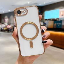 HONTINGA iPhone 16E ile Uyumlu Şeffaf Magsafe Wireless Kılıfı Düşüme Önleyici Basitlik Anti Düşme Kamera Korumali Yumuşak Silikon Telefon Kılıfı Kadın ve Erkek Için Uygundur K7-2000