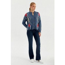 Nish&Chic Flare Yüksek Bel Jean Pantolon