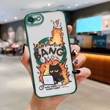 Ucuc iPhone 7/8/se 2020 2022 Uyumlu Şeffaf Arka Yüzeyli Manyetik Darbeye Dayanıklı Silikon Kılıf