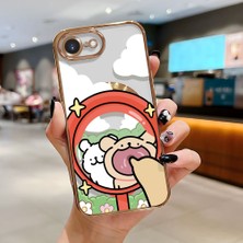 Ucuc iPhone 16E Uyumlu Şeffaf Arka Yüzeyli Manyetik Darbeye Dayanıklı Silikon Kılıf