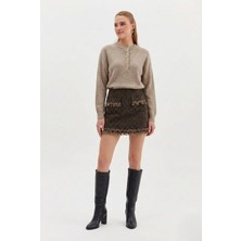 Nish&Chic Püsküllü Çan Mini Etek