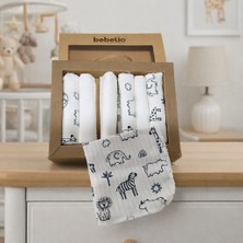 Bebelio %100 Coton 7li Bebek Ağız Silme Mendili 1 Bebel