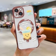 Ucuc iPhone 15 Uyumlu Şeffaf Arka Yüzeyli Manyetik Darbeye Dayanıklı Silikon Kılıf