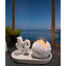 Velmor Candle Romantik Aşıklar Temalı Dekoratif Obje Set
