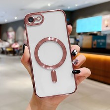 HONTINGA iPhone 8 ile Uyumlu Şeffaf Magsafe Wireless Kılıfı Düşüme Önleyici Basitlik Anti Düşme Kamera Korumali Yumuşak Silikon Telefon Kılıfı Kadın ve Erkek Için Uygundur K7-2000