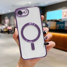 HONTINGA iPhone 16E ile Uyumlu Şeffaf Magsafe Wireless Kılıfı Düşüme Önleyici Basitlik Anti Düşme Kamera Korumali Yumuşak Silikon Telefon Kılıfı Kadın ve Erkek Için Uygundur K7-2000