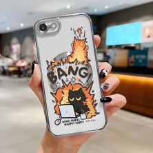 Ucuc iPhone 7/8/se 2020 2022 Uyumlu Şeffaf Arka Yüzeyli Manyetik Darbeye Dayanıklı Silikon Kılıf